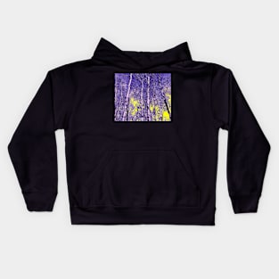 Trees in violet Kids Hoodie